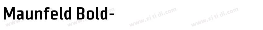 Maunfeld Bold字体转换